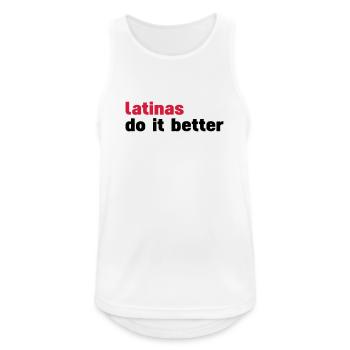 latinas do it better - Men's Breathable Tank Top - white - Front - Nick (188cm)