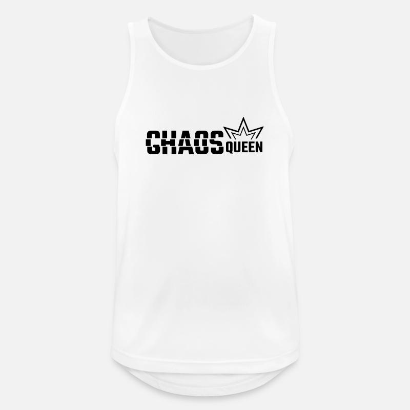 CHAOS QUEEN - Men's Breathable Tank Top - white