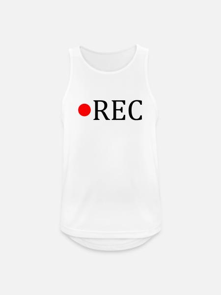 Rec - Männer Tank Top atmungsaktiv - Weiß