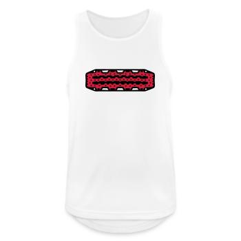 Offroad Sandblech 4x4 Matsch - Männer Tank Top atmungsaktiv - Weiß - Vorne - Nick (188cm)