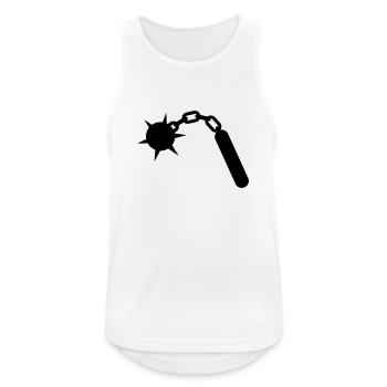 morning star - Men's Breathable Tank Top - white - Front - Nick (188cm)