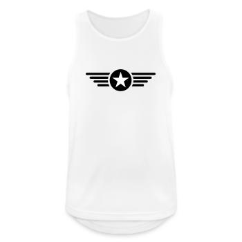 Ich bin ein Stern mit Flügel  - Männer Tank Top atmungsaktiv - Weiß - Vorne - Nick (188cm)