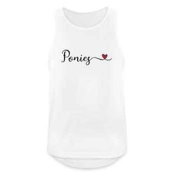 Ponies - Men's Breathable Tank Top - white - Front - Nick (188cm)