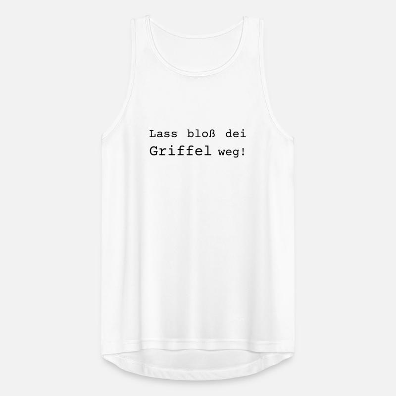 Lass bloß dei Griffel weg! Dialekt Männer Tank Top atmungsaktiv