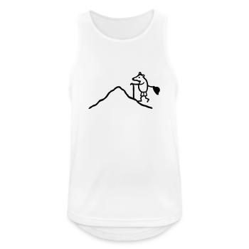 Climb mole - Men's Breathable Tank Top - white - Front - Nick (188cm)
