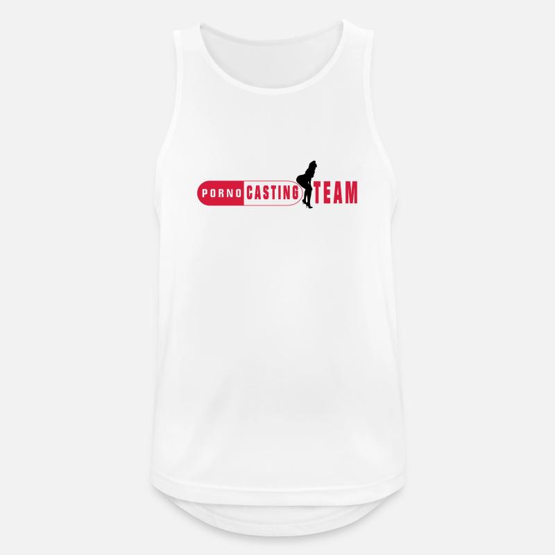 Porn Casting Team - Men's Breathable Tank Top - white