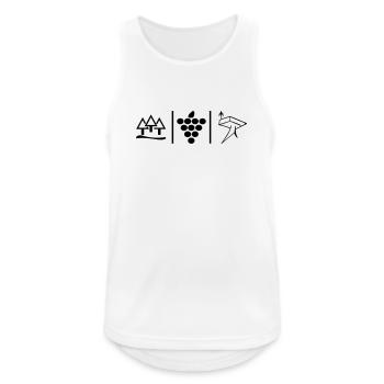 Pure nature - Men's Breathable Tank Top - white - Front - Nick (188cm)
