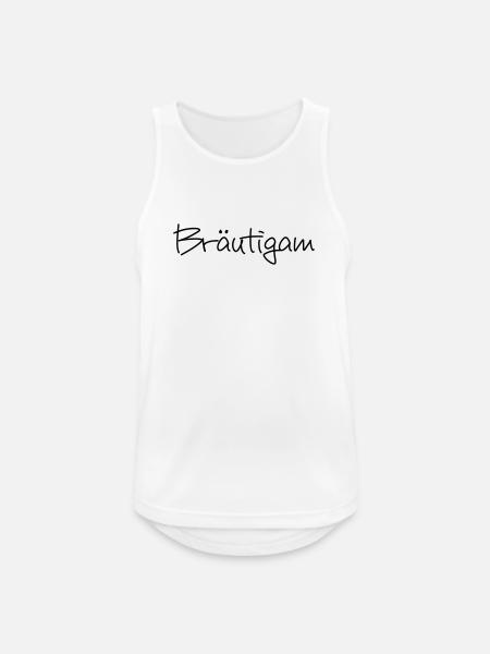 Bräutigam Junggesellenabschied Hochzeit - Männer Tank Top atmungsaktiv - Weiß
