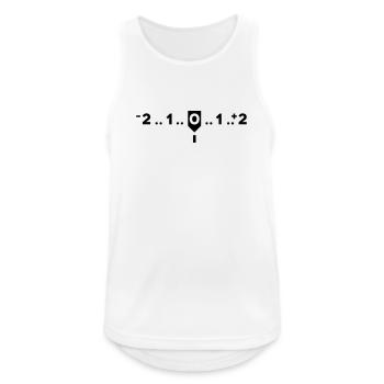 Dynamic Range Fotografie - Männer Tank Top atmungsaktiv - Weiß - Vorne - Nick (188cm)