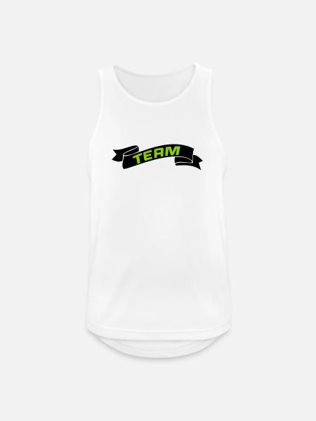Team - Men's Breathable Tank Top - white