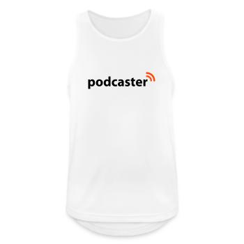 Podcaster | Funk | Wlan - Débardeur respirant Homme - blanc - Devant - Nick (188cm)