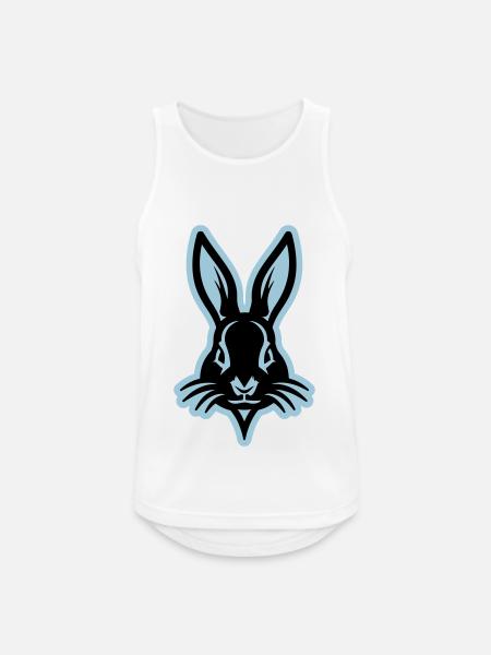 Bunny, Easter Bunny, Head Easter - Men's Breathable Tank Top - white