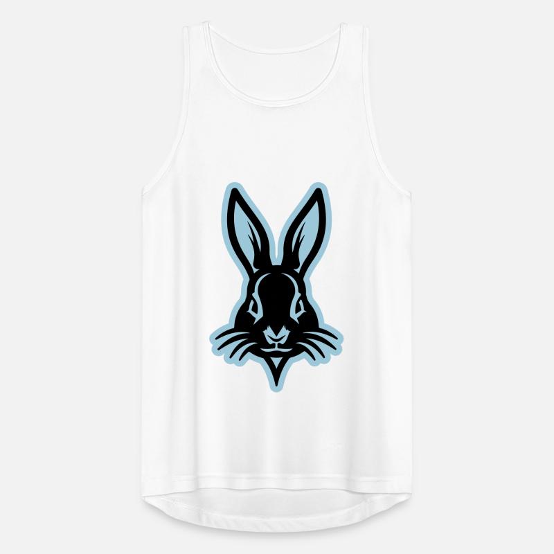 Hase Osterhase Kopf Ostern Männer Tank Top atmungsaktiv