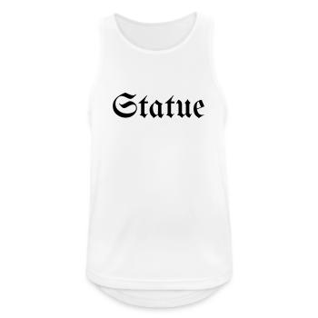 Gotische Statue - Männer Tank Top atmungsaktiv - Weiß - Vorne - Nick (188cm)