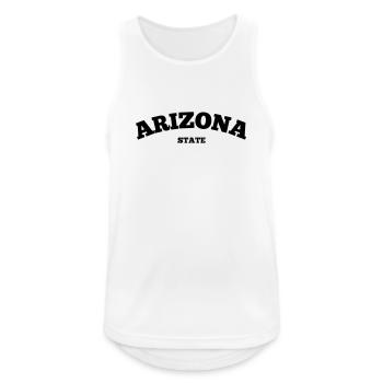Arizona State - Men's Breathable Tank Top - white - Front - Nick (188cm)