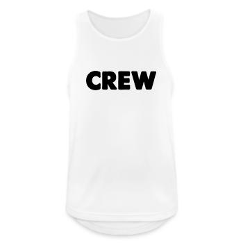 Crew - Männer Tank Top atmungsaktiv - Weiß - Vorne - Nick (188cm)