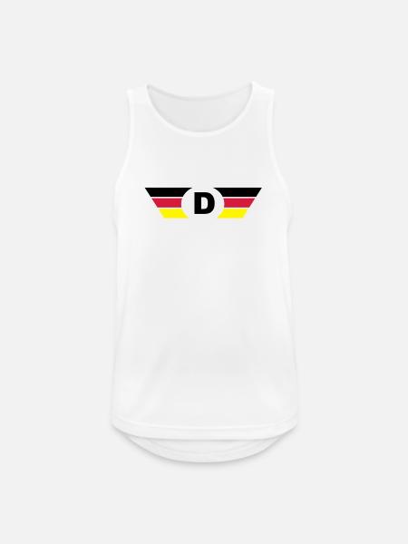 Germany flag / symbol top - Men's Breathable Tank Top - white