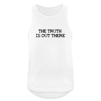 Die Wahrheit ist da draußen - Männer Tank Top atmungsaktiv - Weiß - Vorne - Nick (188cm)