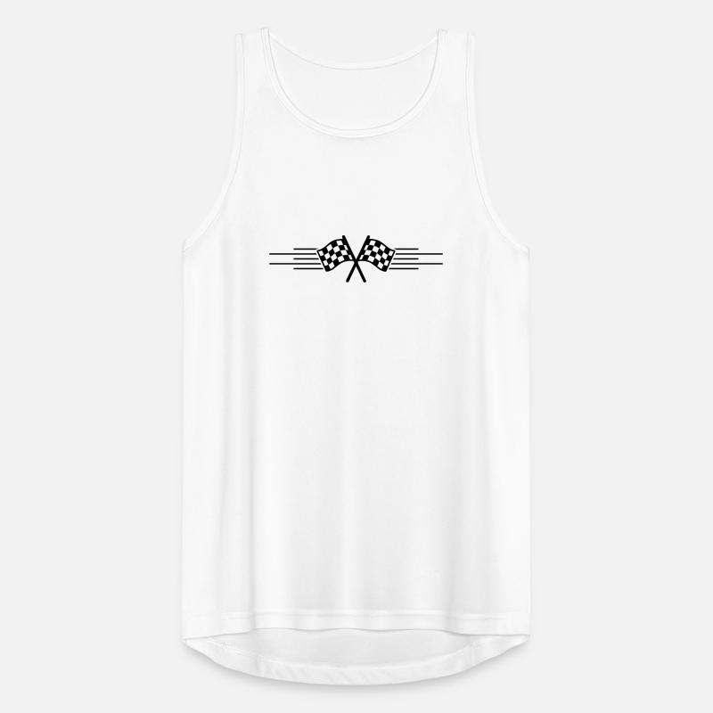 Course de drapeaux de course Débardeur respirant Homme