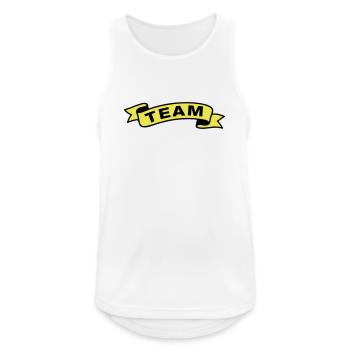 Team Banderole - Men's Breathable Tank Top - white - Front - Nick (188cm)