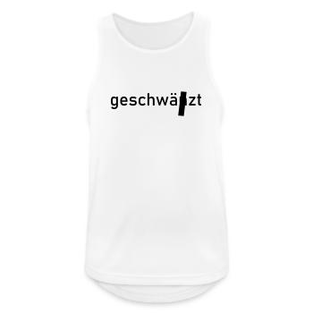 blacked out - Men's Breathable Tank Top - white - Front - Nick (188cm)