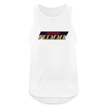 Lazy captain - Men's Breathable Tank Top - white - Front - Nick (188cm)