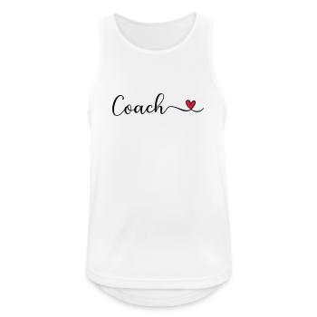 coach - Men's Breathable Tank Top - white - Front - Nick (188cm)