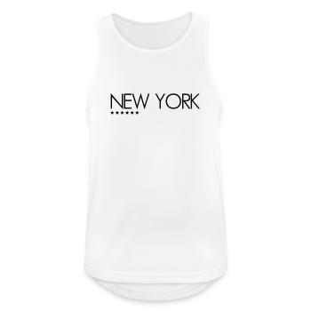 New York - Débardeur respirant Homme - blanc - Devant - Nick (188cm)