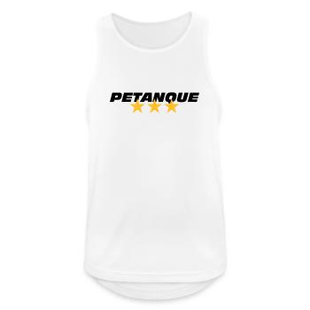 Petanque - Débardeur respirant Homme - blanc - Devant - Nick (188cm)