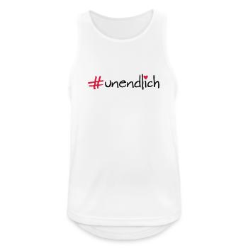 infinite - Men's Breathable Tank Top - white - Front - Nick (188cm)