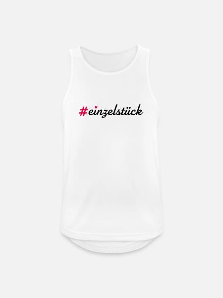 Einzelstück - Männer Tank Top atmungsaktiv - Weiß