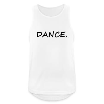DANCE - Männer Tank Top atmungsaktiv - Weiß - Vorne - Nick (188cm)