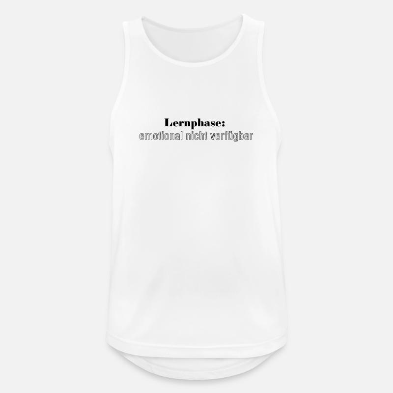 Learning phase: emotionally unavailable - Men's Breathable Tank Top - white