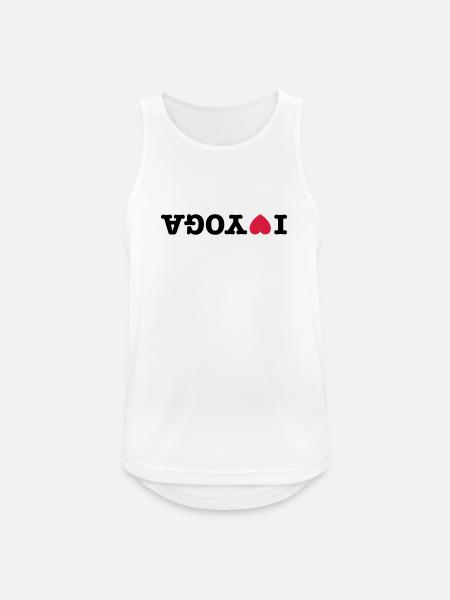 I love yoga - Men's Breathable Tank Top - white