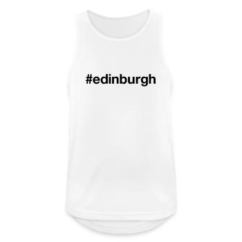 EDINBURGH Scotland Schottland - Männer Tank Top atmungsaktiv - Weiß - Vorne - Nick (188cm)