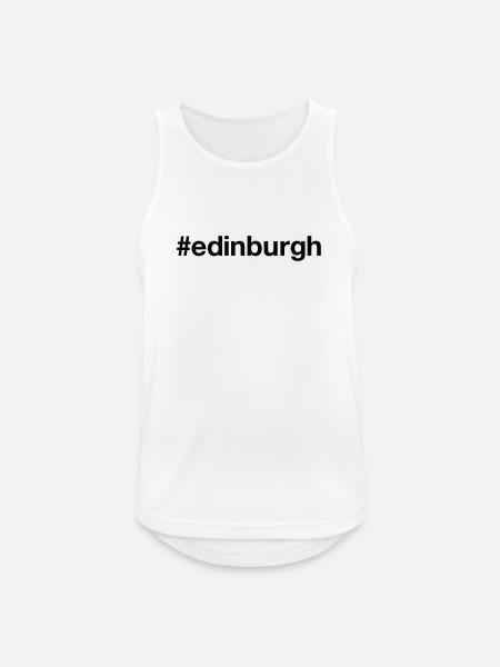 EDINBURGH Scotland Schottland - Men's Breathable Tank Top - white