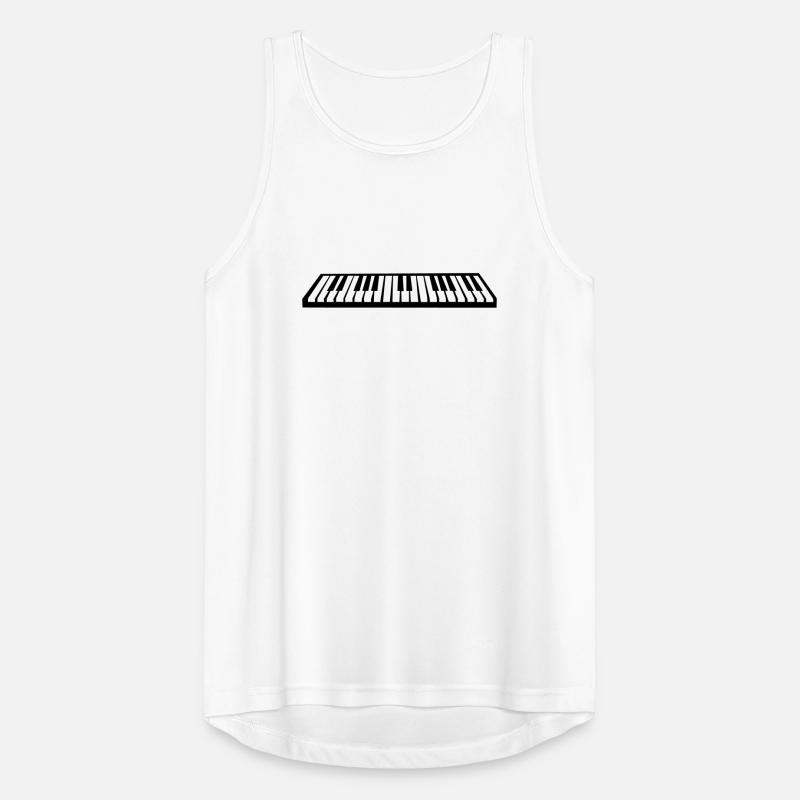 Klavier oder Keyboard Männer Tank Top atmungsaktiv