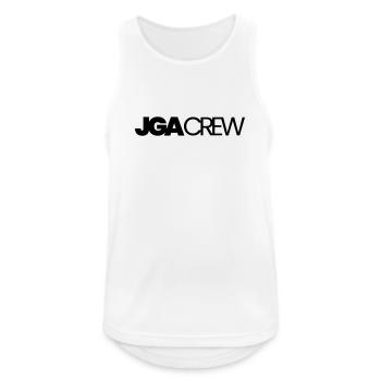Jga Crew Junggesellenabschied - Männer Tank Top atmungsaktiv - Weiß - Vorne - Nick (188cm)