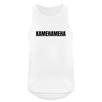 Chemise style manga avec énergie d’anime Kamehameha - Débardeur respirant Homme - blanc - Devant - Nick (188cm)