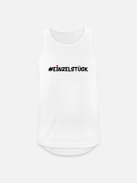 Einzelstück - Männer Tank Top atmungsaktiv - Weiß