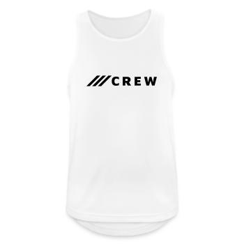 CREW - Männer Tank Top atmungsaktiv - Weiß - Vorne - Nick (188cm)