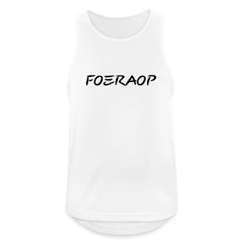 Foeraop - Antwerpener Dialekt - Männer Tank Top atmungsaktiv - Weiß - Vorne - Nick (188cm)