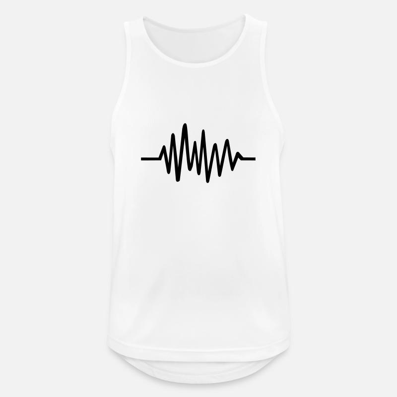 frequency - Men's Breathable Tank Top - white