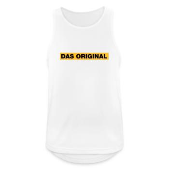 Das Original - Männer Tank Top atmungsaktiv - Weiß - Vorne - Nick (188cm)
