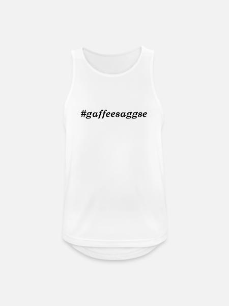 Sachsenliebe gaffeesaggse - Männer Tank Top atmungsaktiv - Weiß