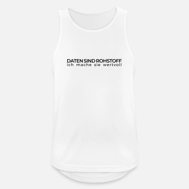 Daten sind Rohstoff – Data Engineer - Men's Breathable Tank Top - white