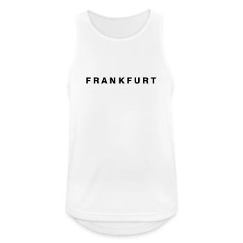 FRANKFURT - Männer Tank Top atmungsaktiv - Weiß - Vorne - Nick (188cm)