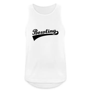 bowling - Men's Breathable Tank Top - white - Front - Nick (188cm)