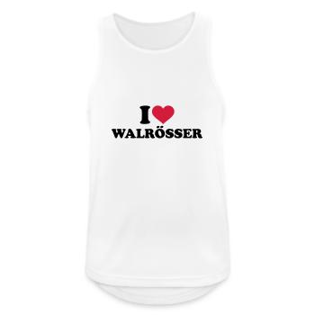 Walross - Männer Tank Top atmungsaktiv - Weiß - Vorne - Nick (188cm)