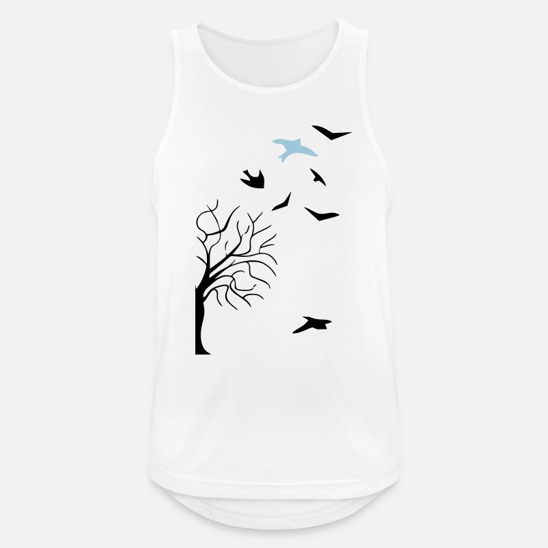 design - Männer Tank Top atmungsaktiv - Weiß